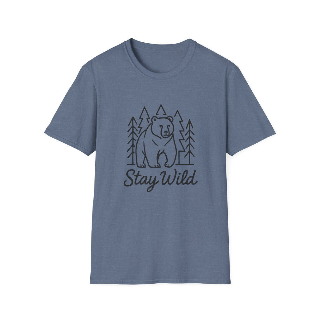 Bear Forest 'Stay Wild' T-Shirt — Adventure Outdoor Nature Tee