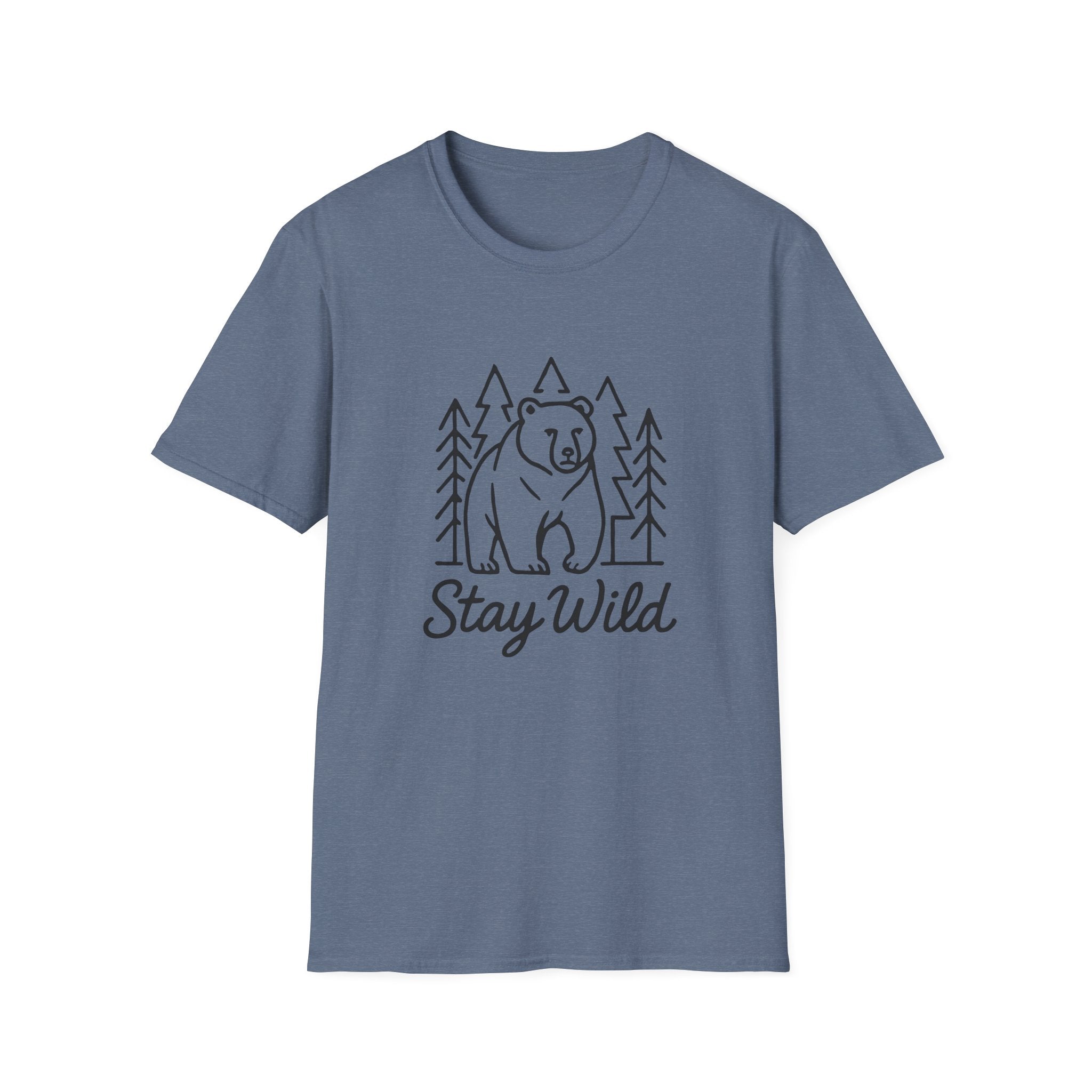 Bear Forest 'Stay Wild' T-Shirt — Adventure Outdoor Nature Tee
