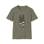 Fern & Mushroom Botanical Tee — Nature-Inspired Graphic T-Shirt