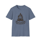 Campfire Graphic T-Shirt — "Home Is Where the Campfire Is" Outdoor Tee