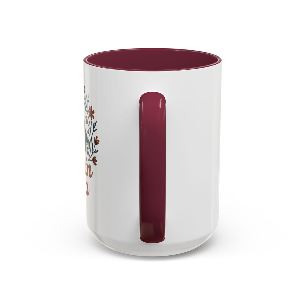 Mountain Mama Coffee Mug — 11oz & 15oz Floral Mountain Ceramic Mug