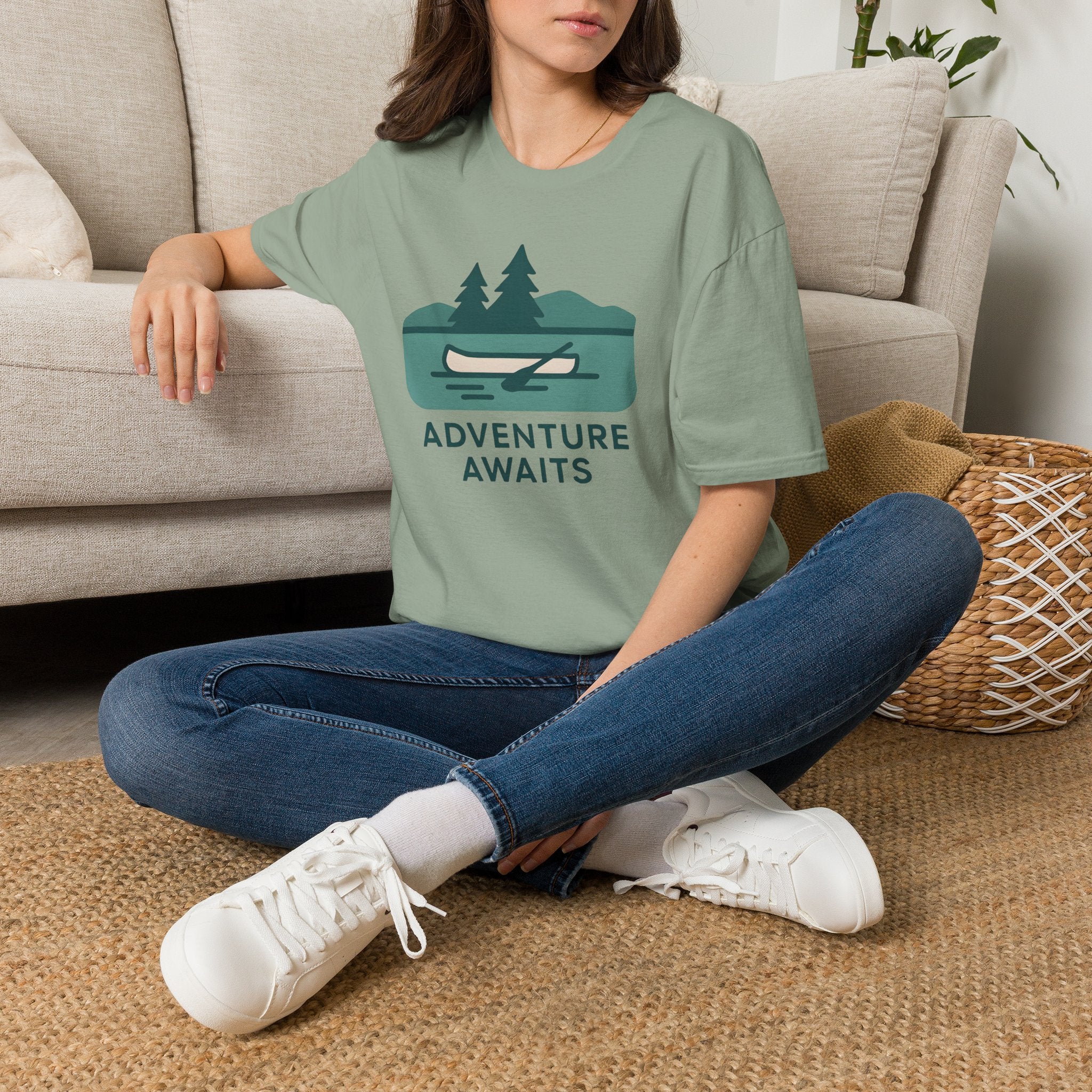 Adventure Awaits Canoe T-Shirt