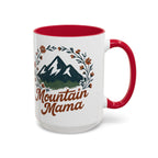Mountain Mama Coffee Mug — 11oz & 15oz Floral Mountain Ceramic Mug