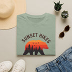 Sunset Hikes T-Shirt — Bear Silhouette Mountain Sunset Tee