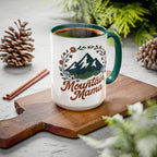 Mountain Mama Coffee Mug — 11oz & 15oz Floral Mountain Ceramic Mug