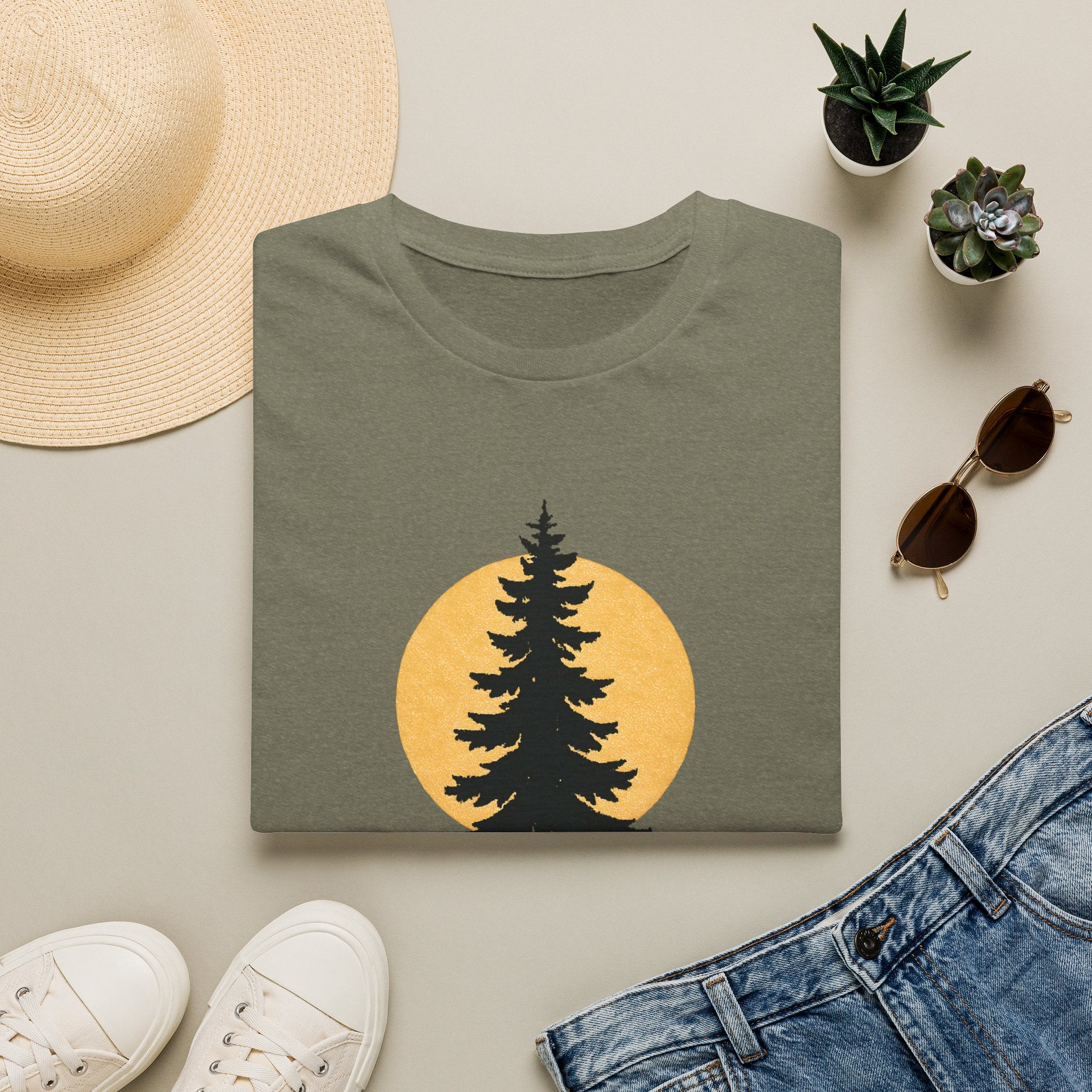 Go Outside Tree T-Shirt — Nature Adventure Graphic Tee