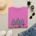 Into the Wild T-Shirt — Pine Trees & Paw Prints Outdoors Tee