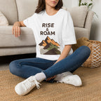 Rise & Roam Mountain T-Shirt — Adventure Graphic Tee for Hikers & Travelers
