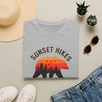Sunset Hikes T-Shirt — Bear Silhouette Mountain Sunset Tee