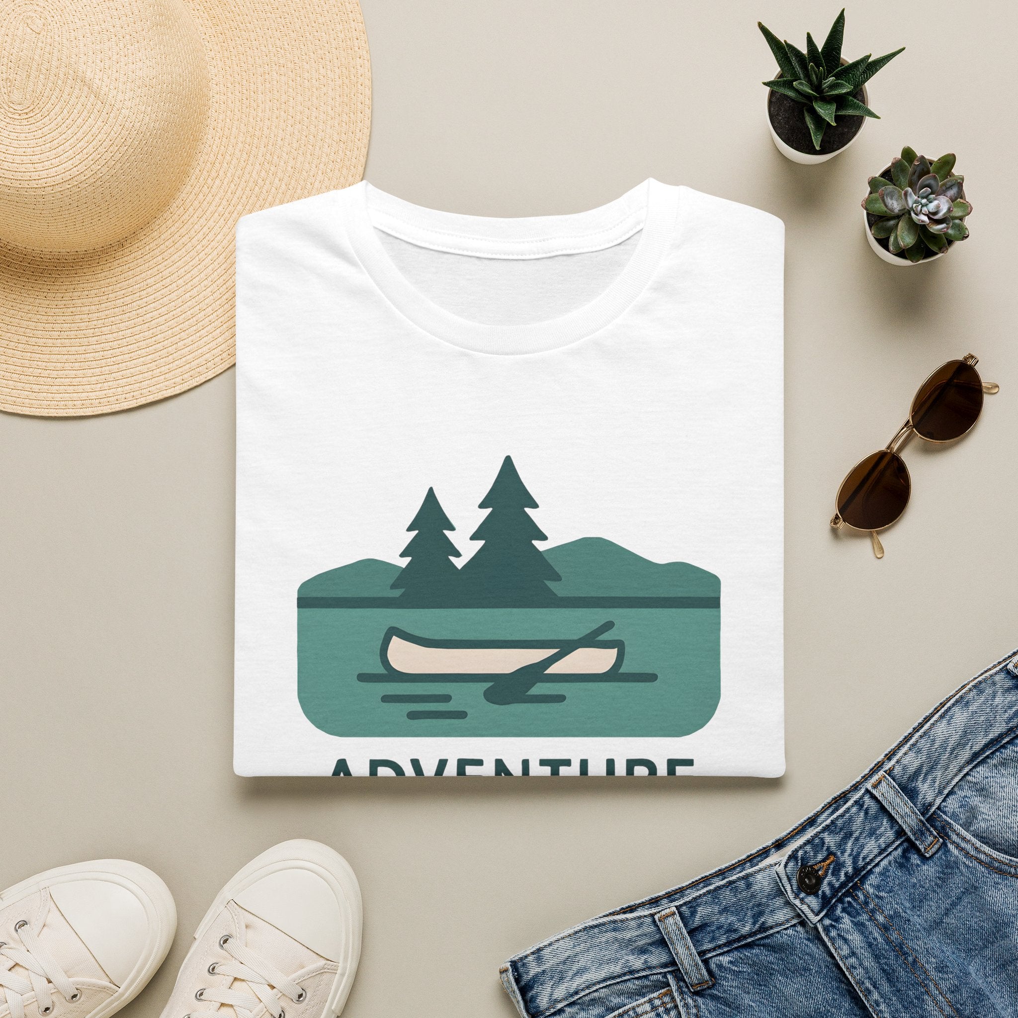 Adventure Awaits Canoe T-Shirt
