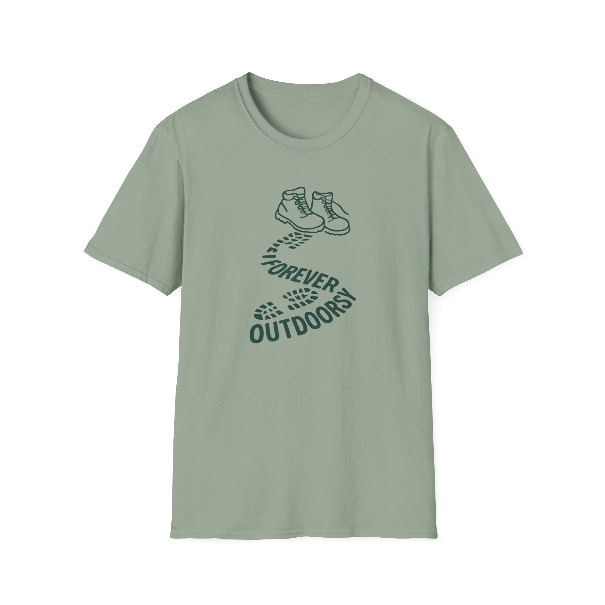 Forever Outdoors T-Shirt — Hiking Boots Graphic Tee