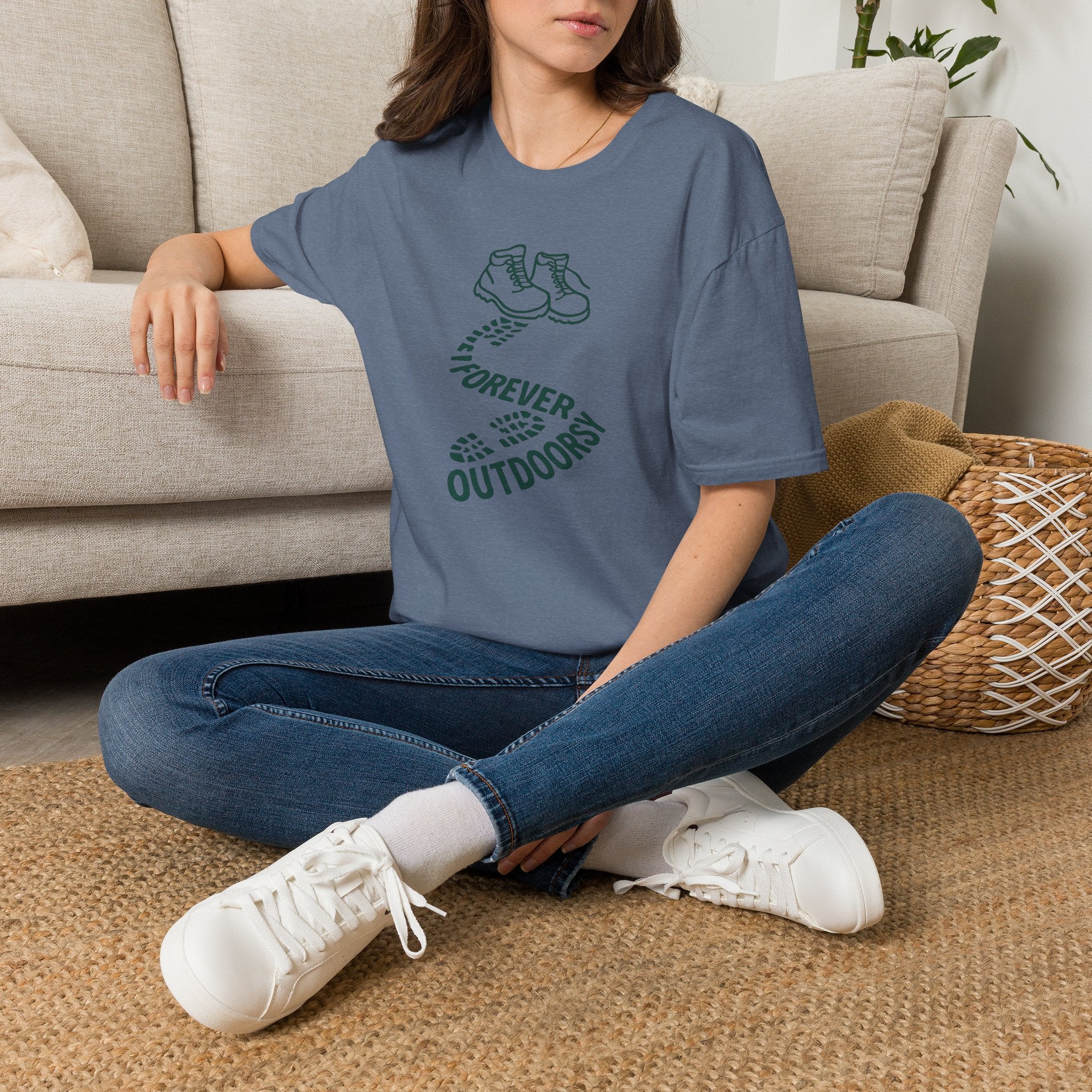 Forever Outdoors T-Shirt — Hiking Boots Graphic Tee