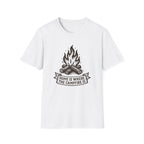 Campfire Graphic T-Shirt — "Home Is Where the Campfire Is" Outdoor Tee