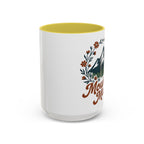 Mountain Mama Coffee Mug — 11oz & 15oz Floral Mountain Ceramic Mug