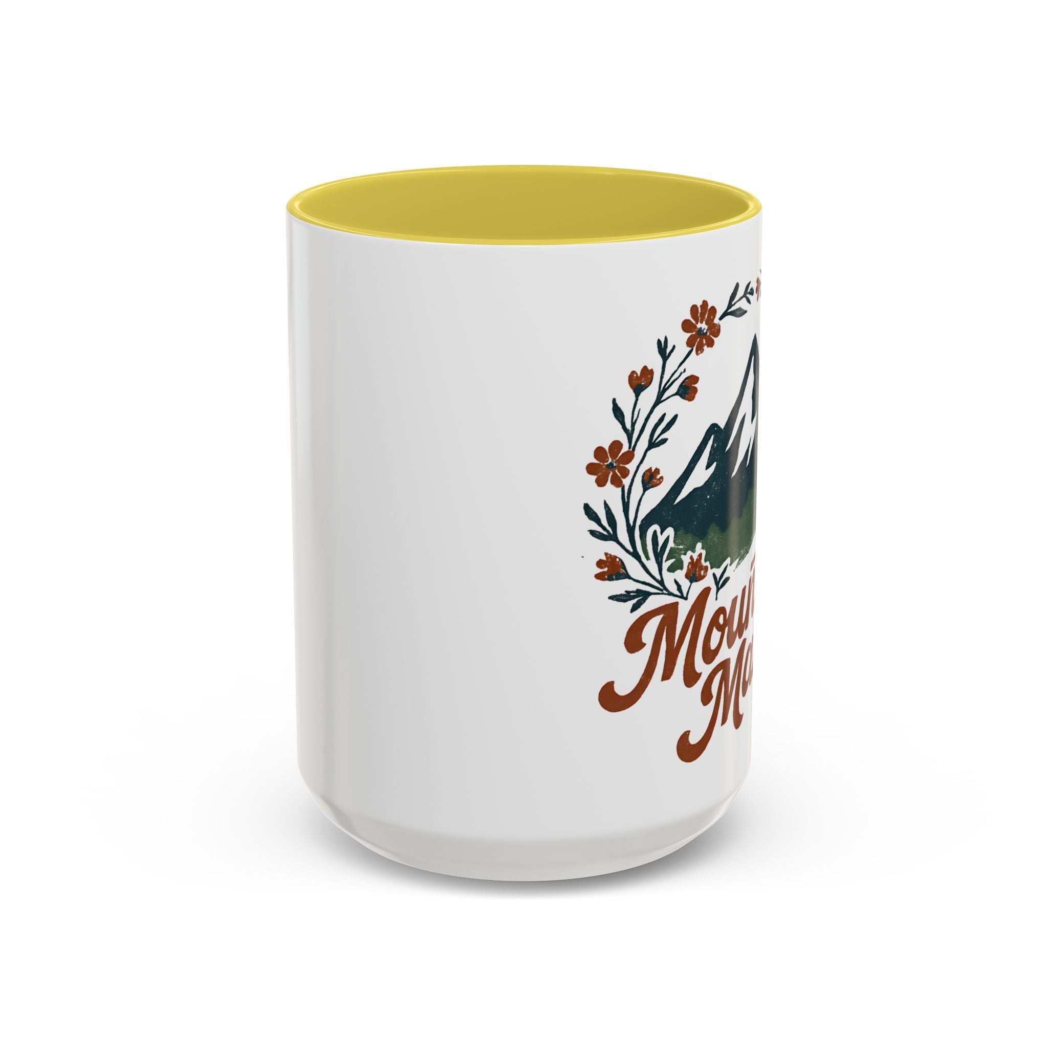 Mountain Mama Coffee Mug — 11oz & 15oz Floral Mountain Ceramic Mug