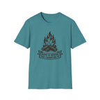 Campfire Graphic T-Shirt — "Home Is Where the Campfire Is" Outdoor Tee