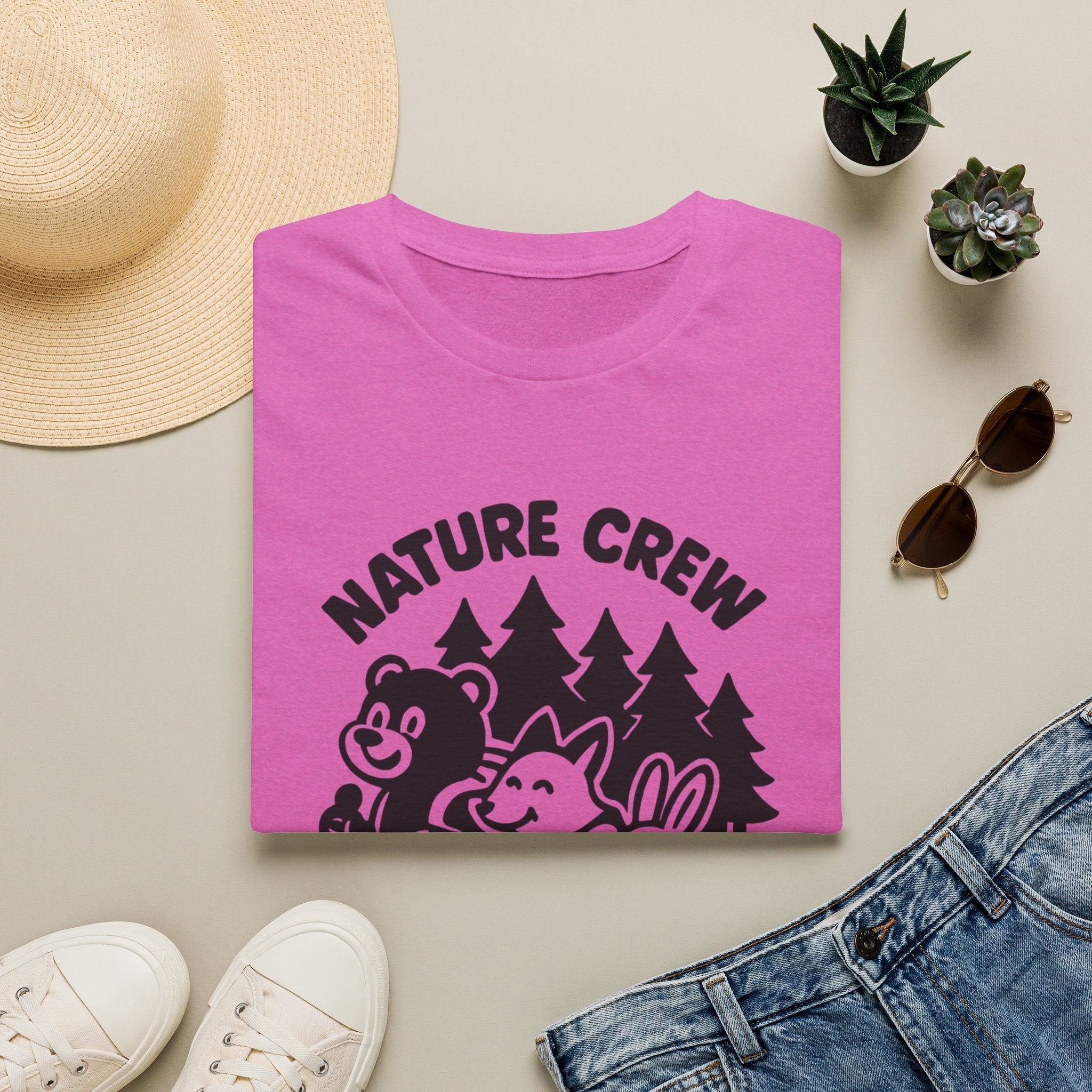 Nature Crew T‑Shirt — Cute Forest Animals Camping Tee