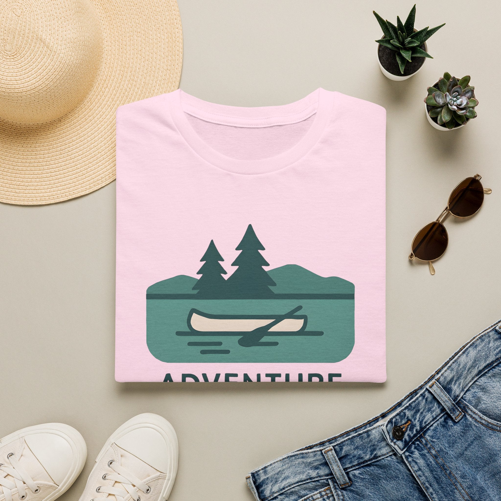 Adventure Awaits Canoe T-Shirt