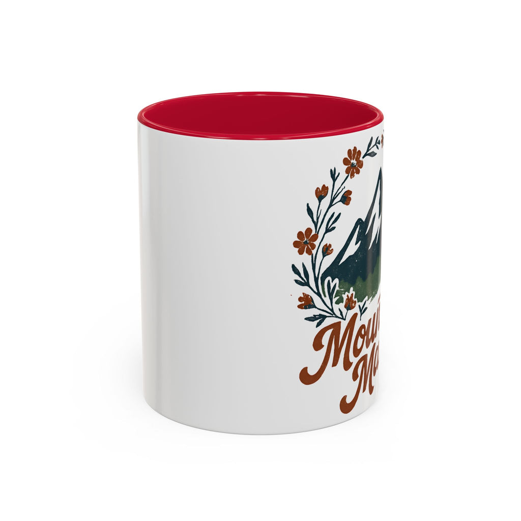 Mountain Mama Coffee Mug — 11oz & 15oz Floral Mountain Ceramic Mug