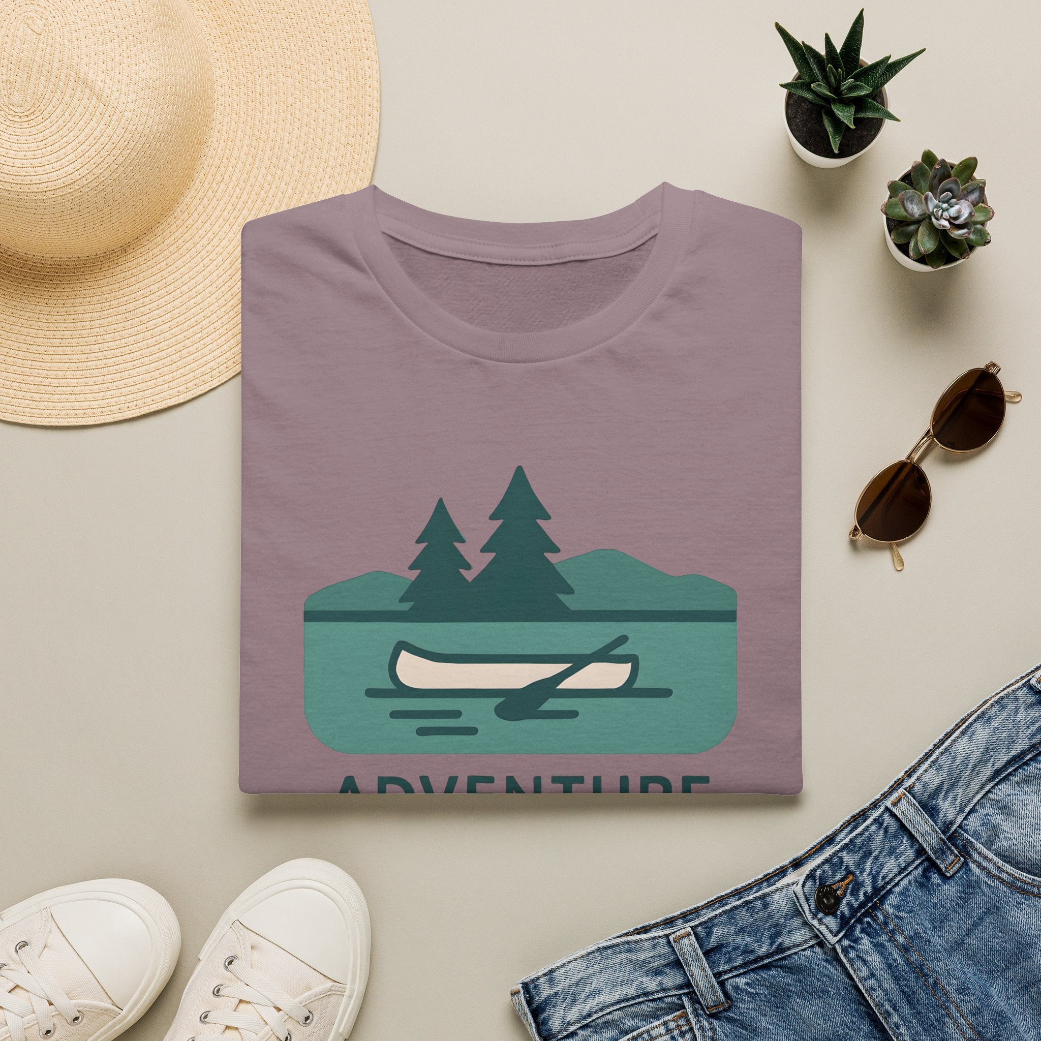 Adventure Awaits Canoe T-Shirt