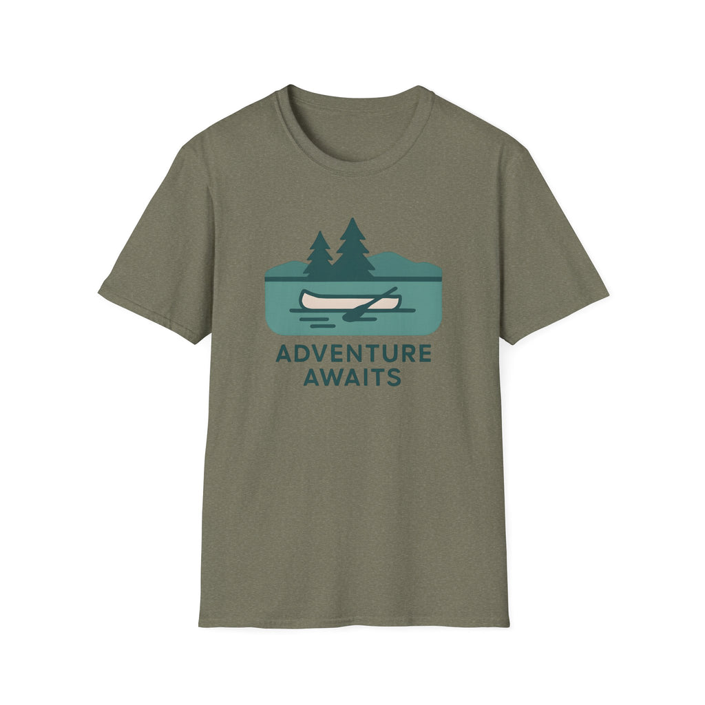 Adventure Awaits Canoe T-Shirt