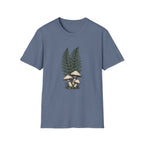Fern & Mushroom Botanical Tee — Nature-Inspired Graphic T-Shirt
