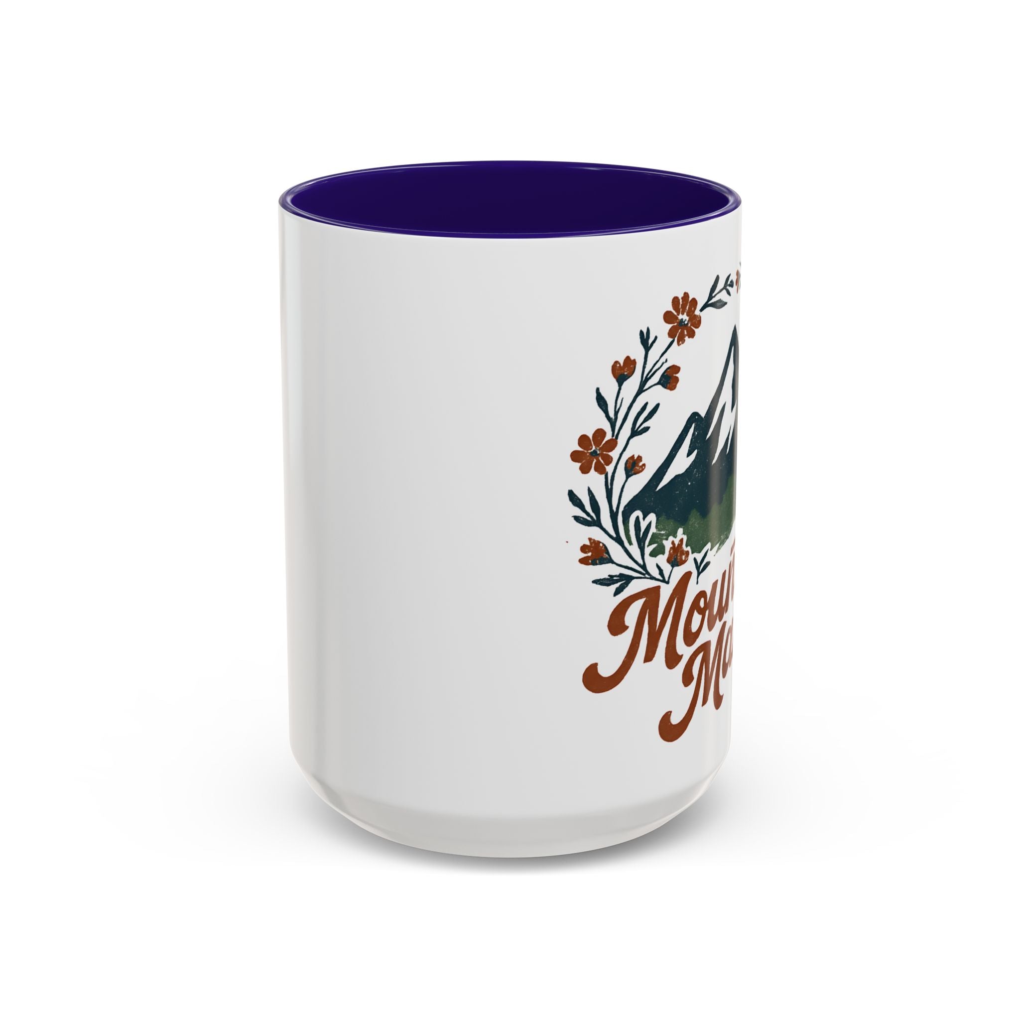 Mountain Mama Coffee Mug — 11oz & 15oz Floral Mountain Ceramic Mug