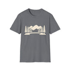Mountain Pines T-Shirt — Minimal Scenic Forest Graphic