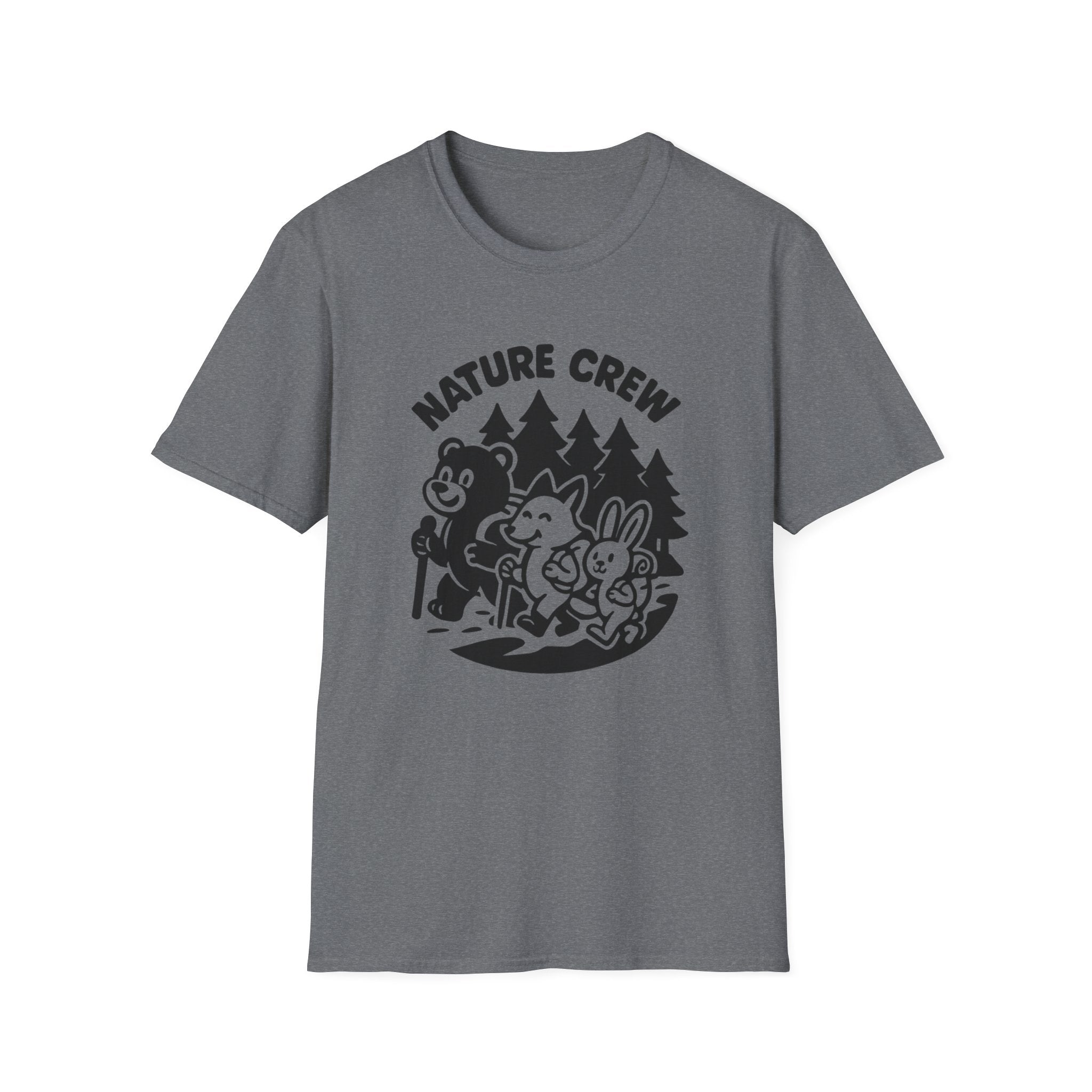 Nature Crew T‑Shirt — Cute Forest Animals Camping Tee