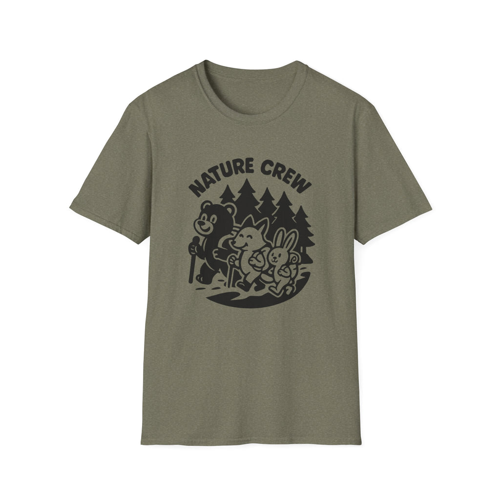 Nature Crew T‑Shirt — Cute Forest Animals Camping Tee