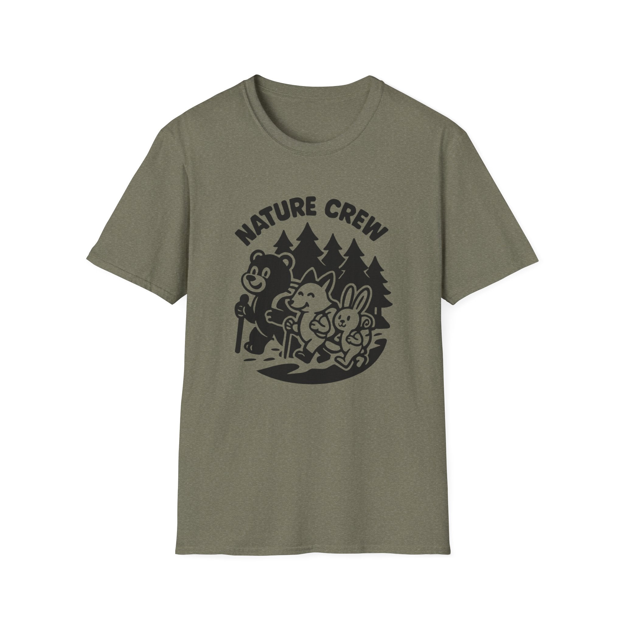 Nature Crew T‑Shirt — Cute Forest Animals Camping Tee