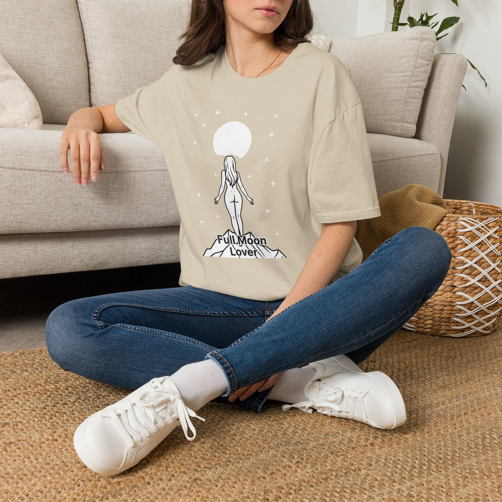 Moon Goddess T-Shirt — Celestial 'Moon Lover' Graphic Tee