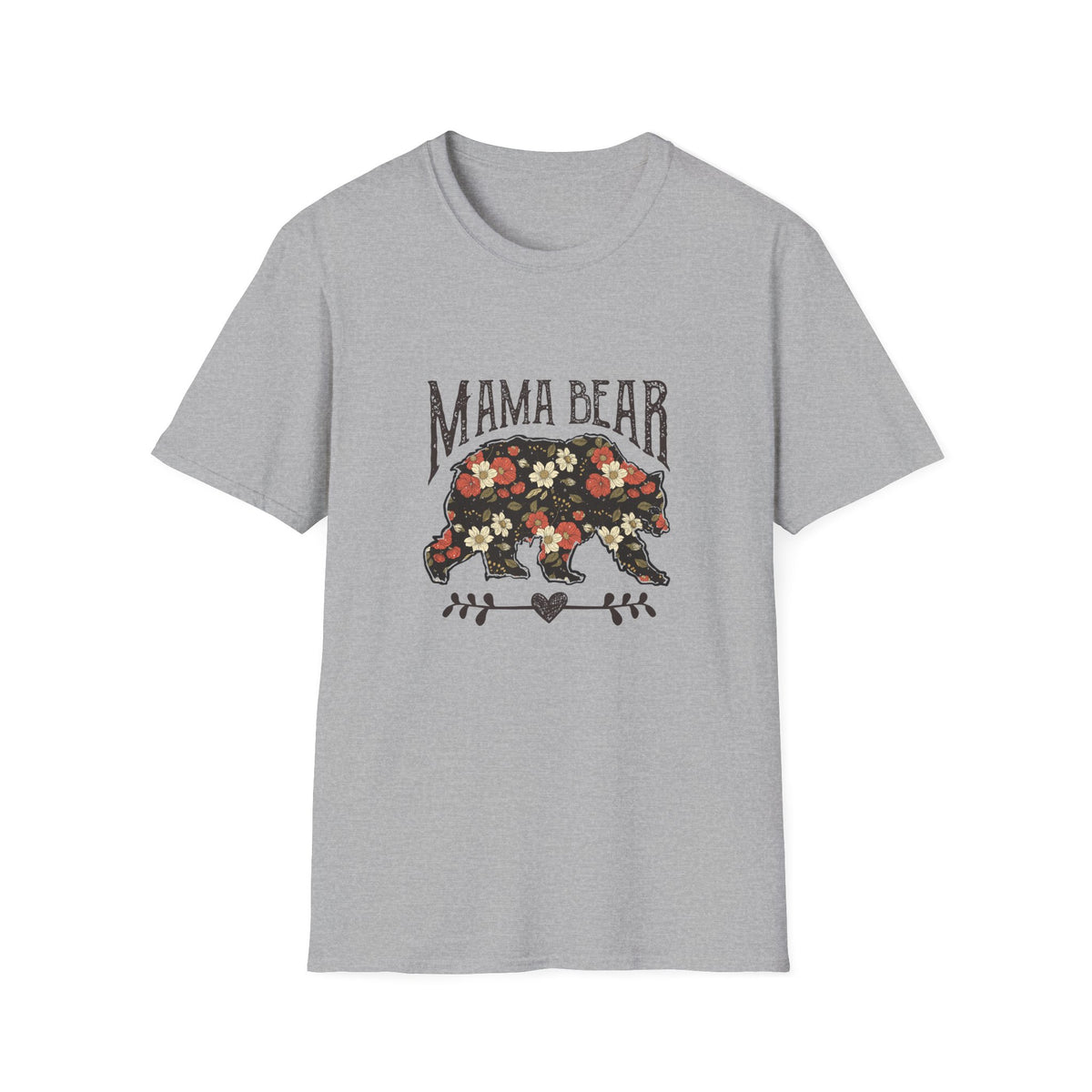 Mama Bear Floral T-Shirt — Vintage Floral Mom Tee
