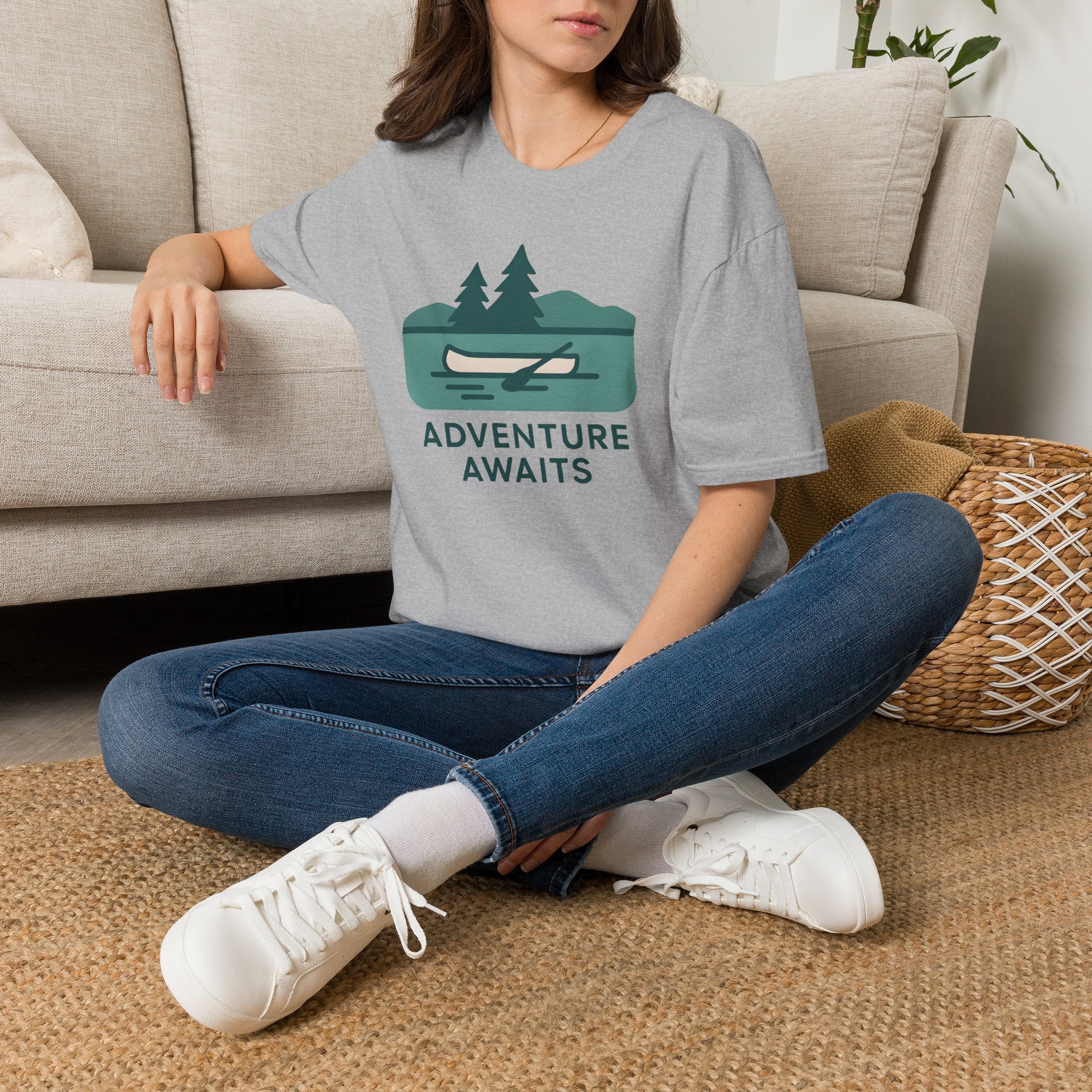 Adventure Awaits Canoe T-Shirt