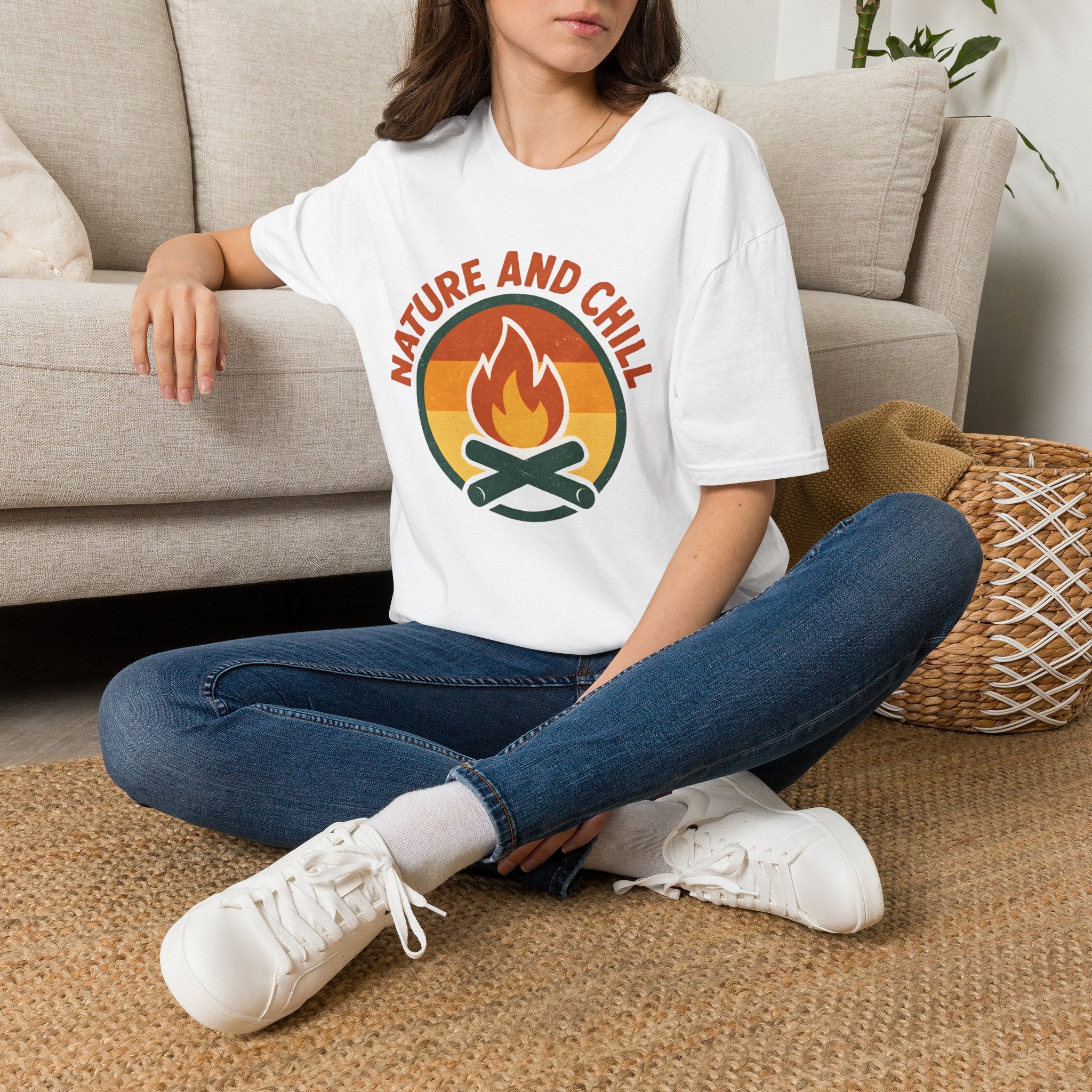 Nature and Chill Campfire T-Shirt