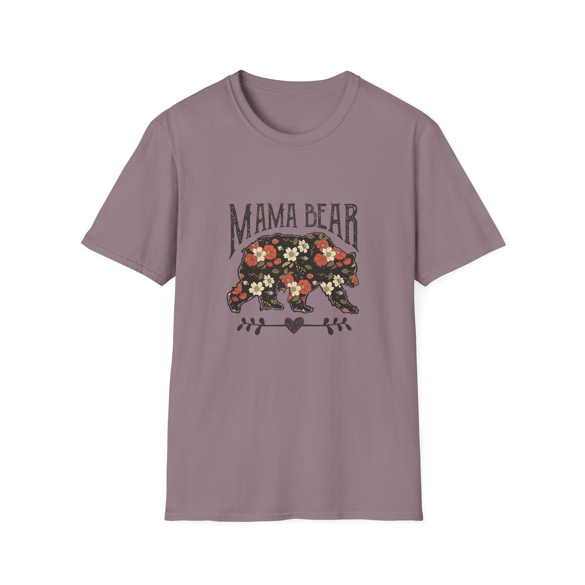 Mama Bear Floral T-Shirt — Vintage Floral Mom Tee