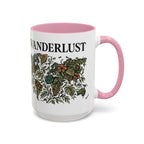 Wanderlust Floral Travel Mug — 11oz/15oz Ceramic Coffee Cup