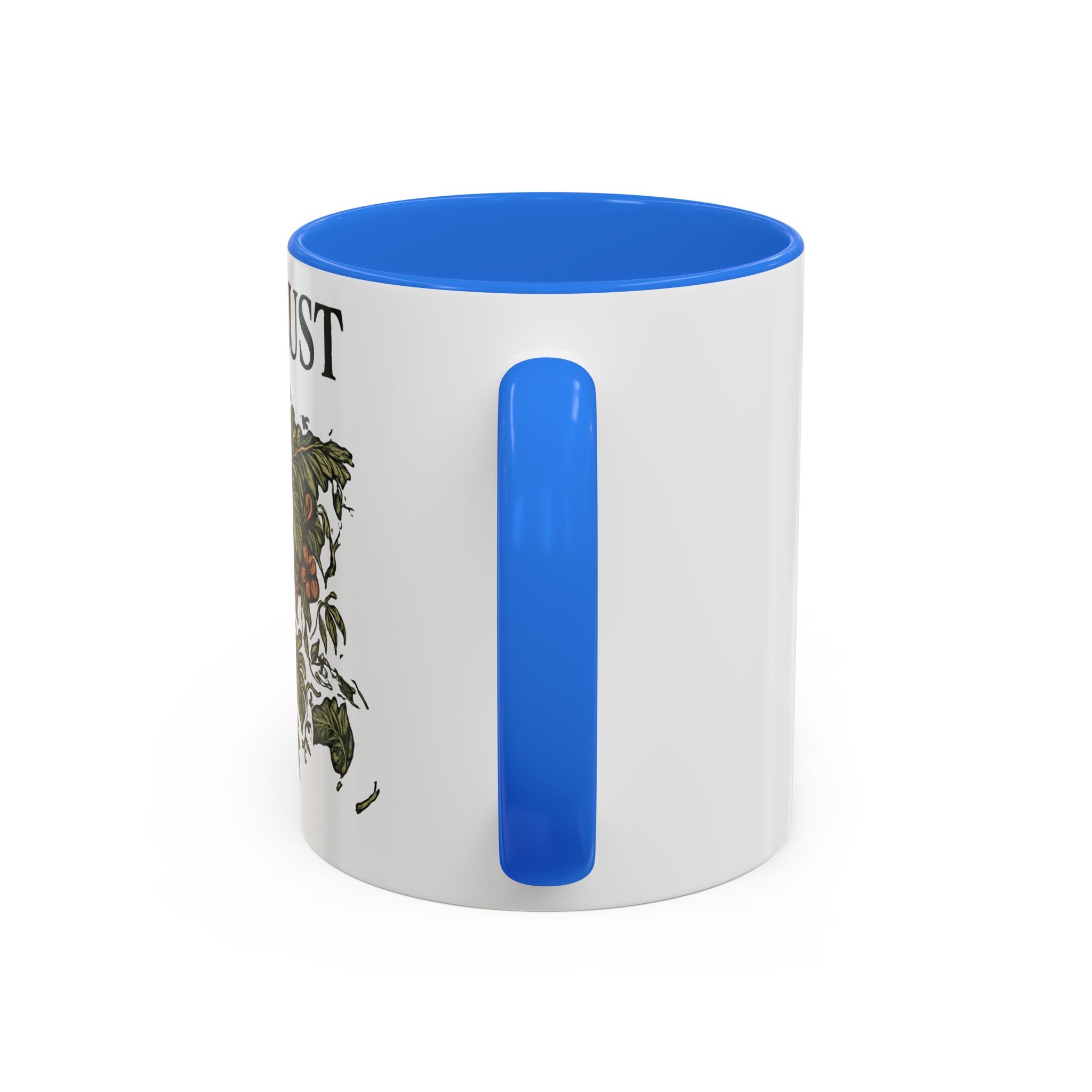 Wanderlust Floral Travel Mug — 11oz/15oz Ceramic Coffee Cup
