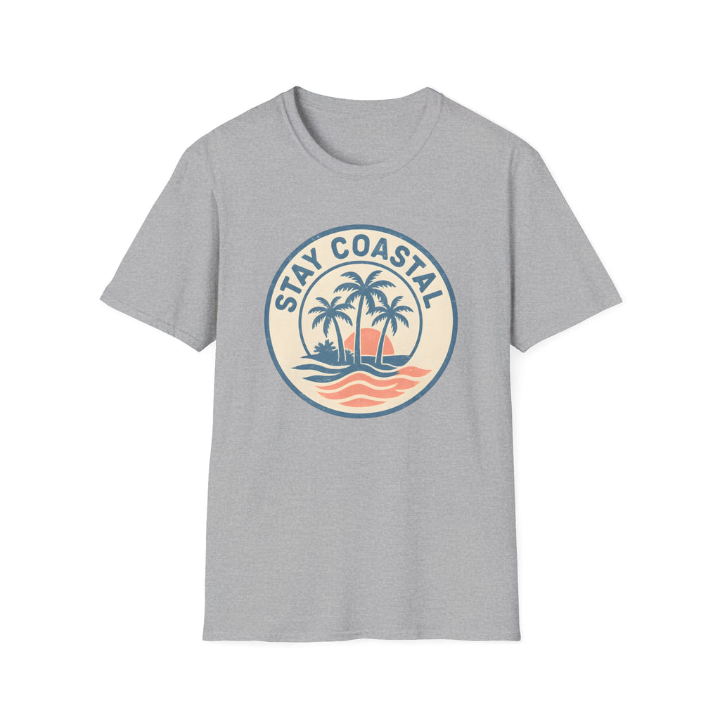 Stay Coastal T-Shirt — Vintage Palm Beach Sunset Tee