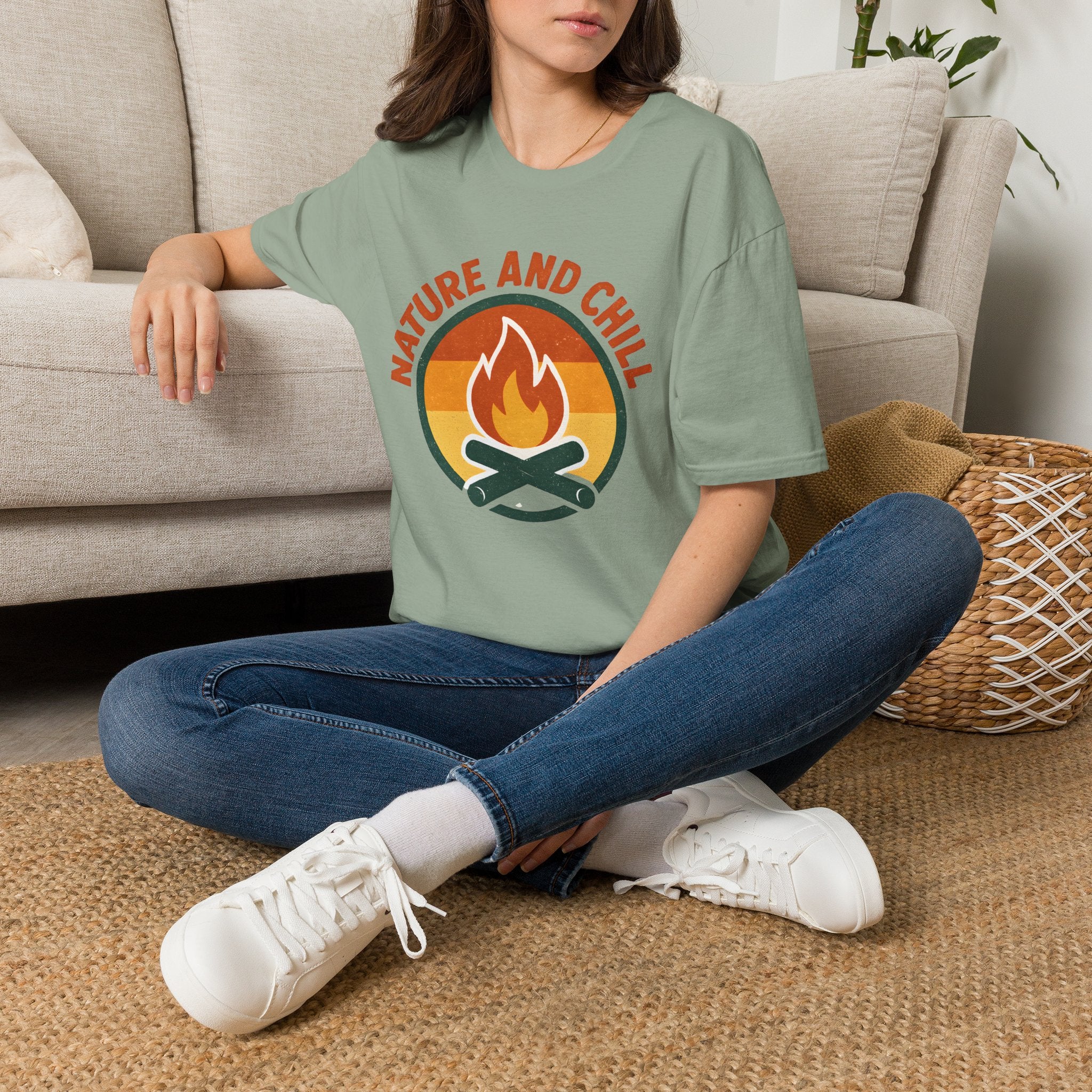Nature and Chill Campfire T-Shirt