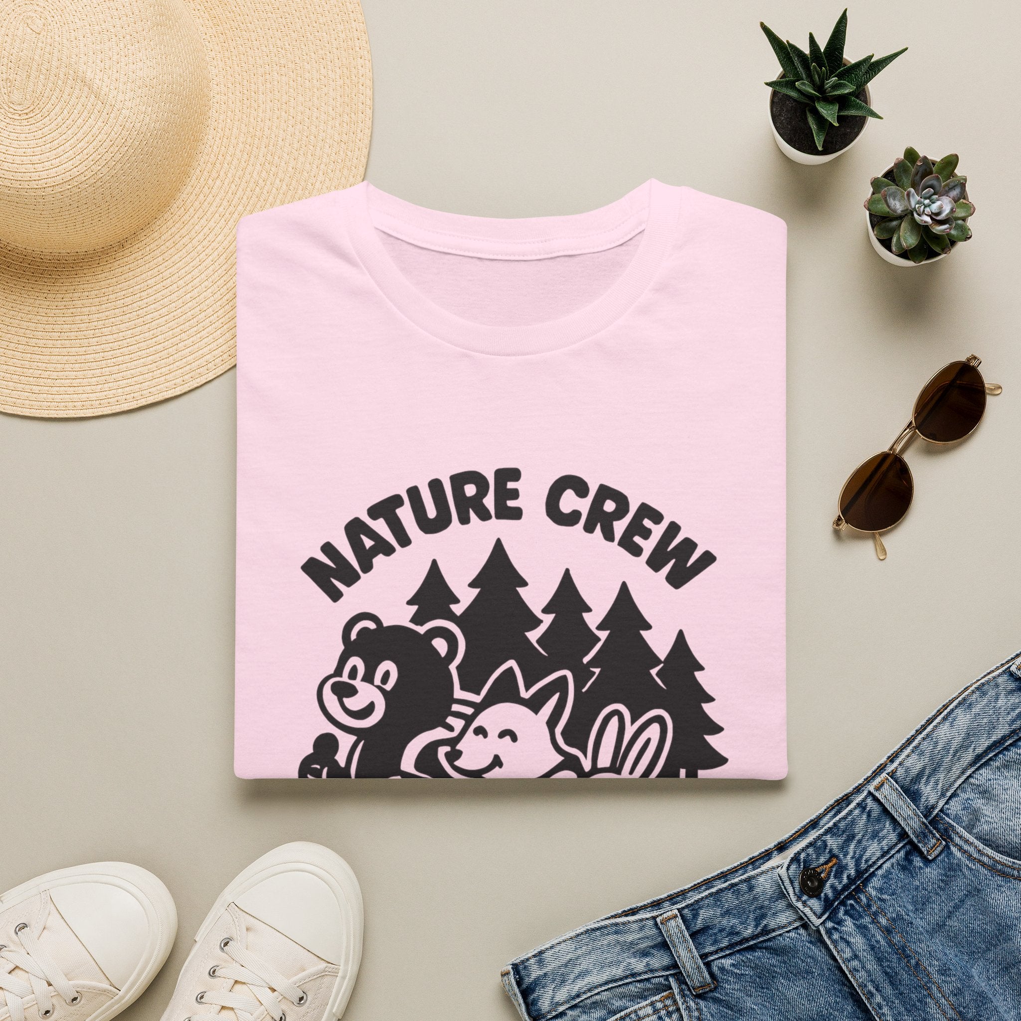 Nature Crew T‑Shirt — Cute Forest Animals Camping Tee