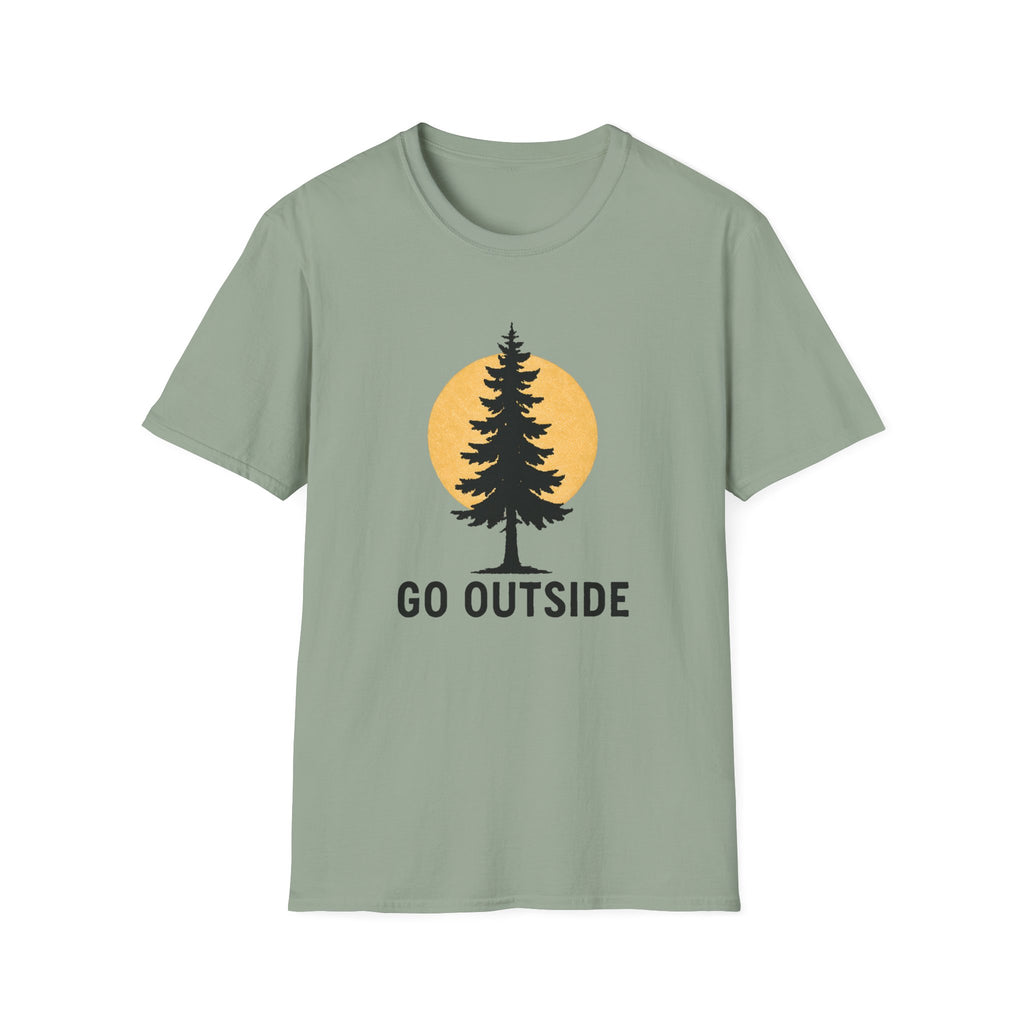 Go Outside Tree T-Shirt — Nature Adventure Graphic Tee