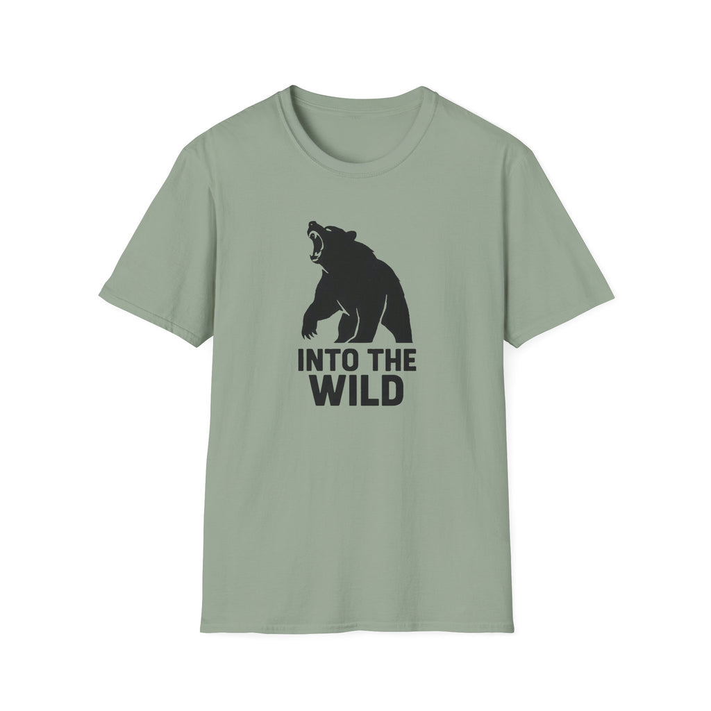 Into The Wild Bear T-Shirt — Outdoor Adventure Graphic Tee