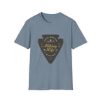 Hiking Life Graphic T-Shirt — Sunday Adventure Mountain Badge Tee