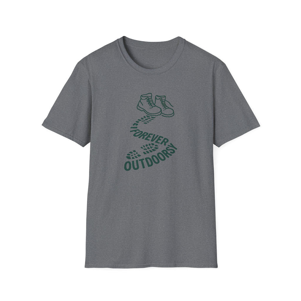 Forever Outdoors T-Shirt — Hiking Boots Graphic Tee