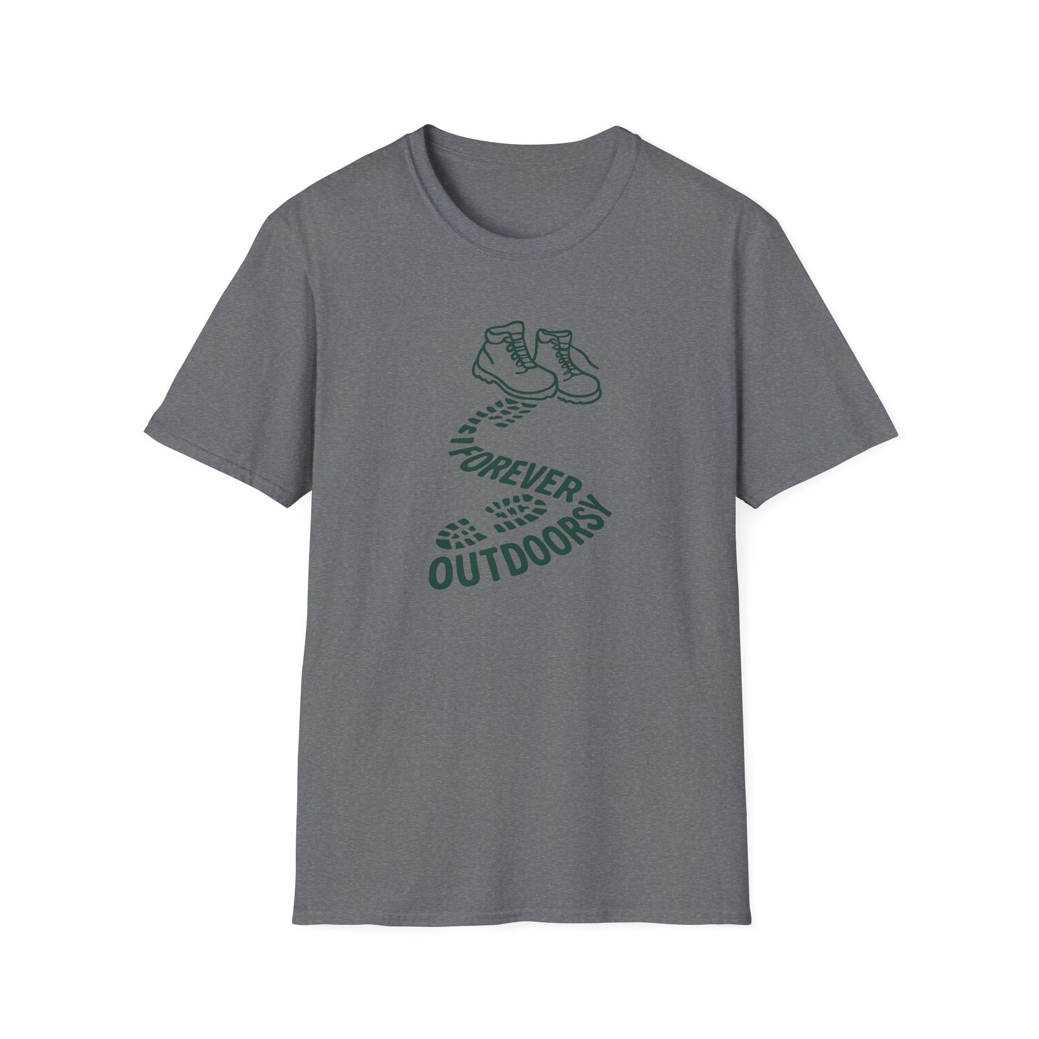 Forever Outdoors T-Shirt — Hiking Boots Graphic Tee