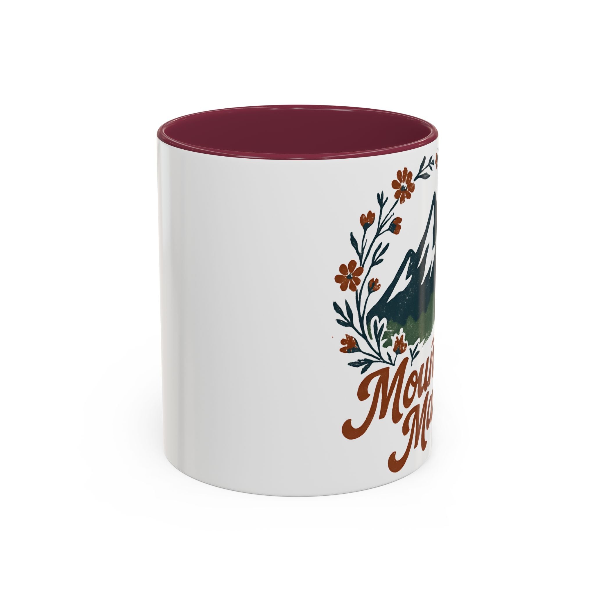 Mountain Mama Coffee Mug — 11oz & 15oz Floral Mountain Ceramic Mug