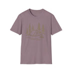 Camping Tent Graphic T-Shirt — Minimal Forest Campsite Tee