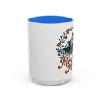 Mountain Mama Coffee Mug — 11oz & 15oz Floral Mountain Ceramic Mug