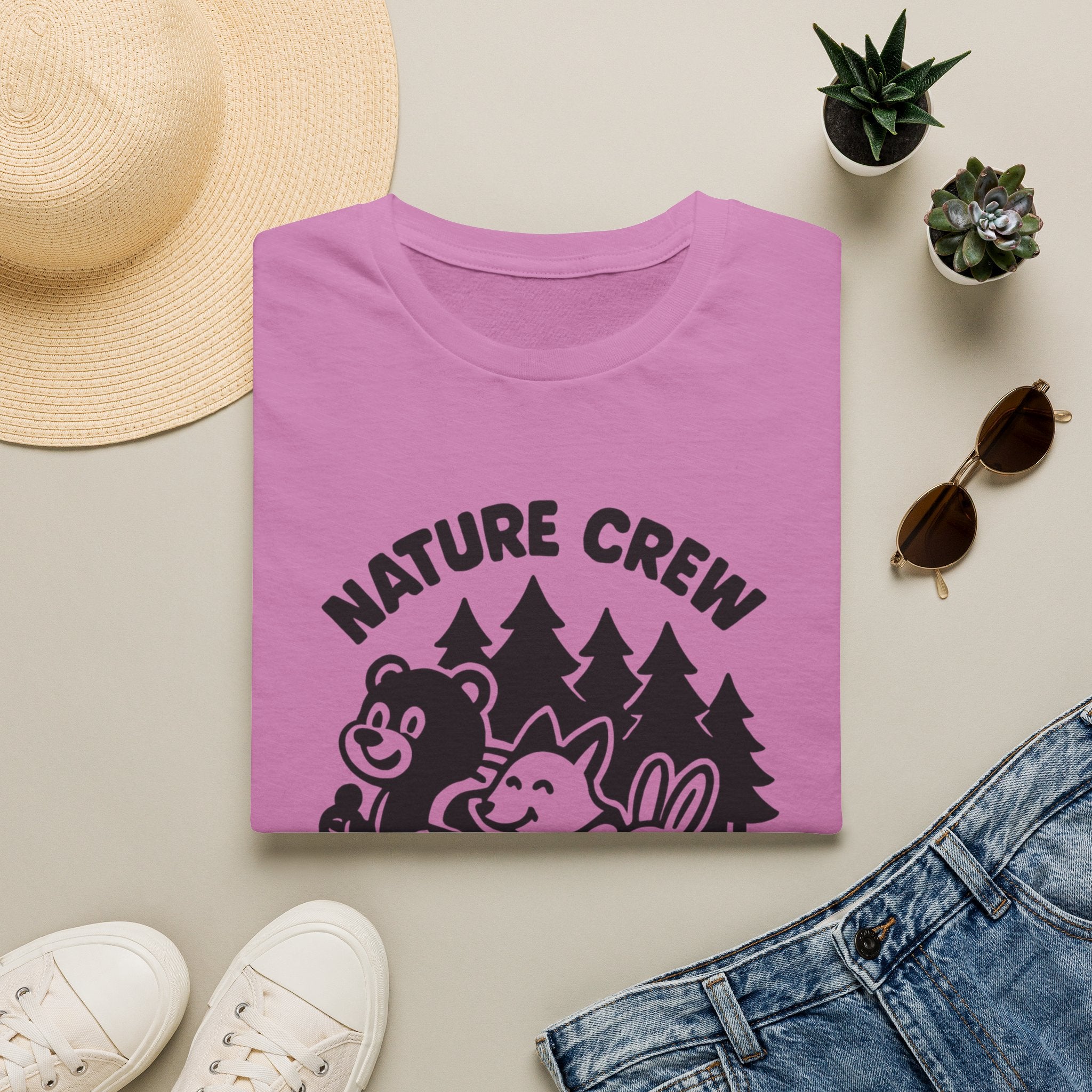 Nature Crew T‑Shirt — Cute Forest Animals Camping Tee